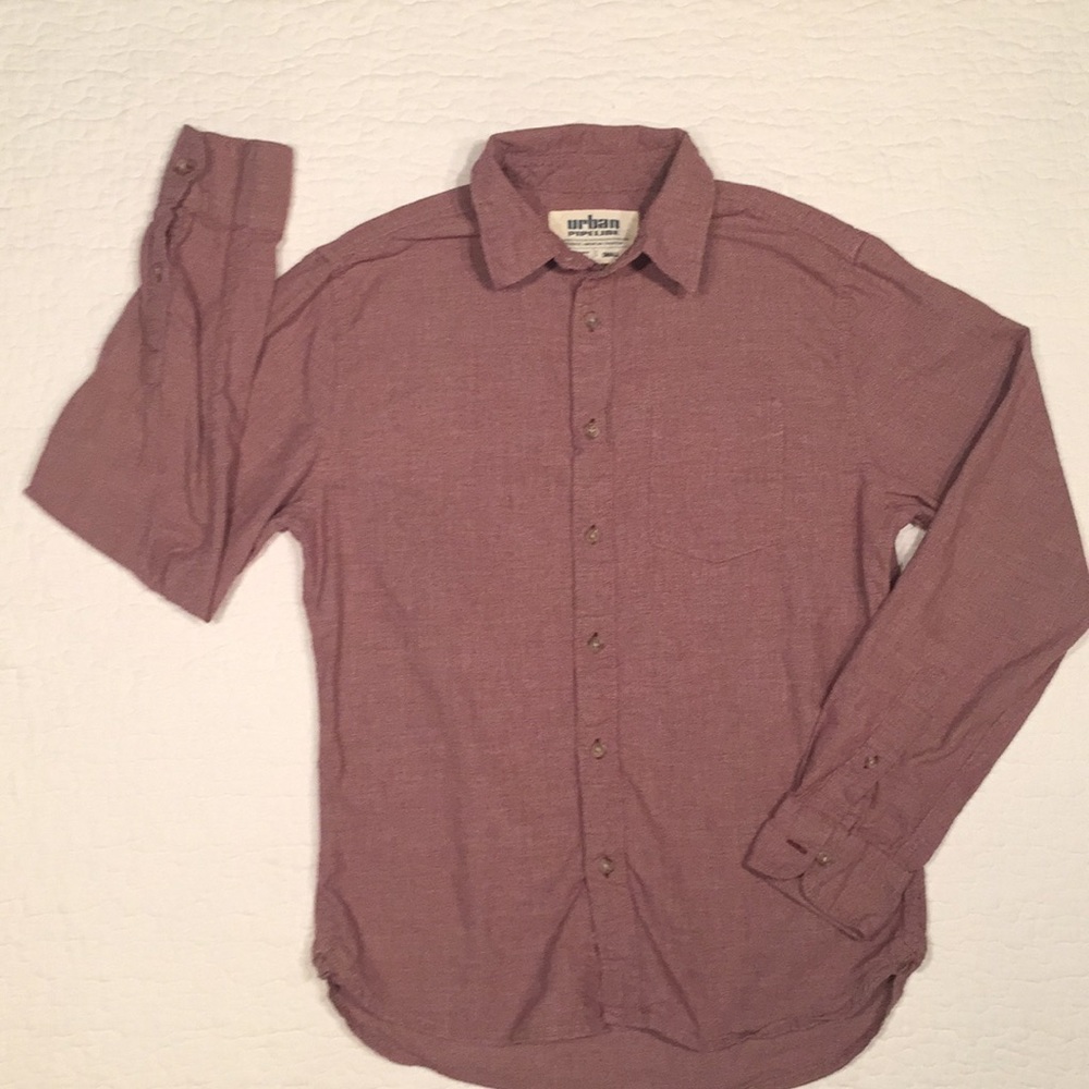 Urban Pipeline - Textured Purple Button Up